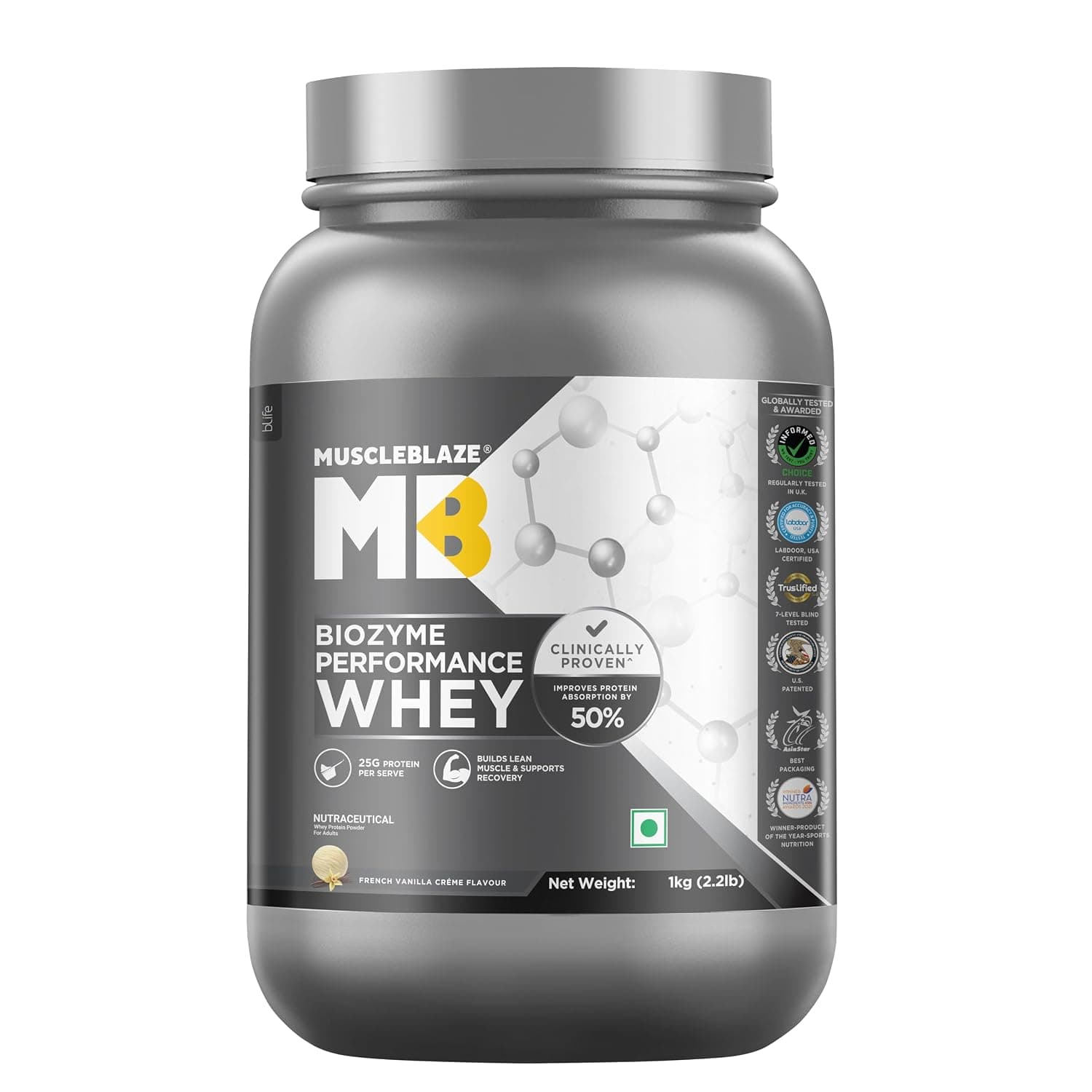 MuscleBlaze Biozyme Performance Whey - MUSCLEBL-FREN-PER