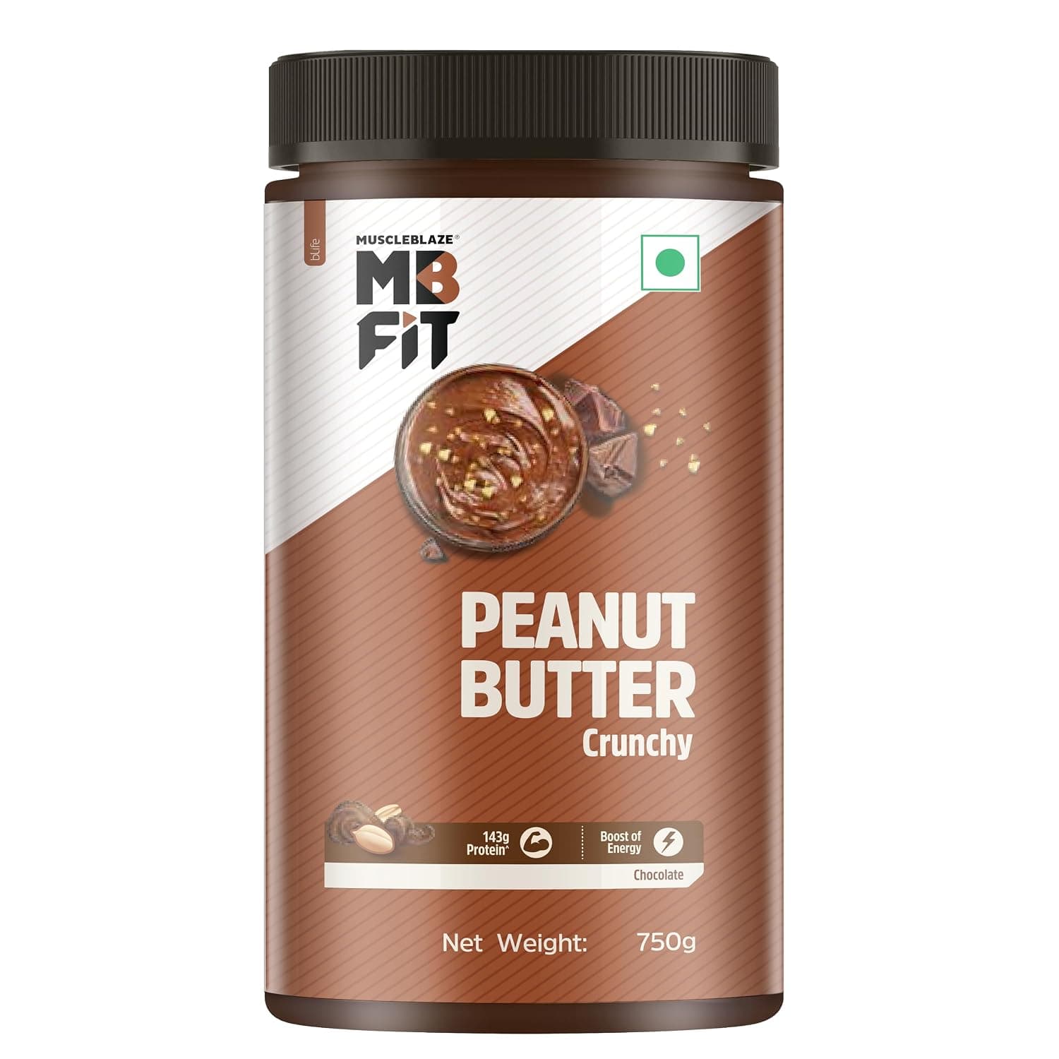 MuscleBlaze Peanut Butter - MUSCLEBL-NEW-MINICHRUNCHOCO