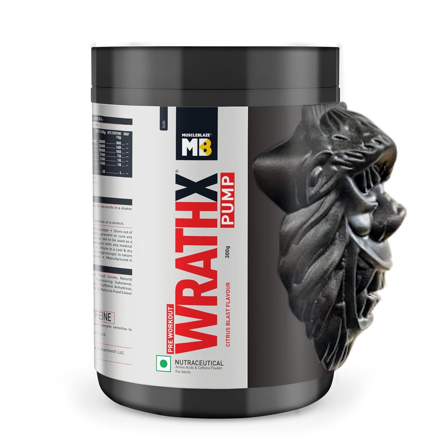 Pre Workout WrathX PUMP Powder - PRE-WORK-NEW