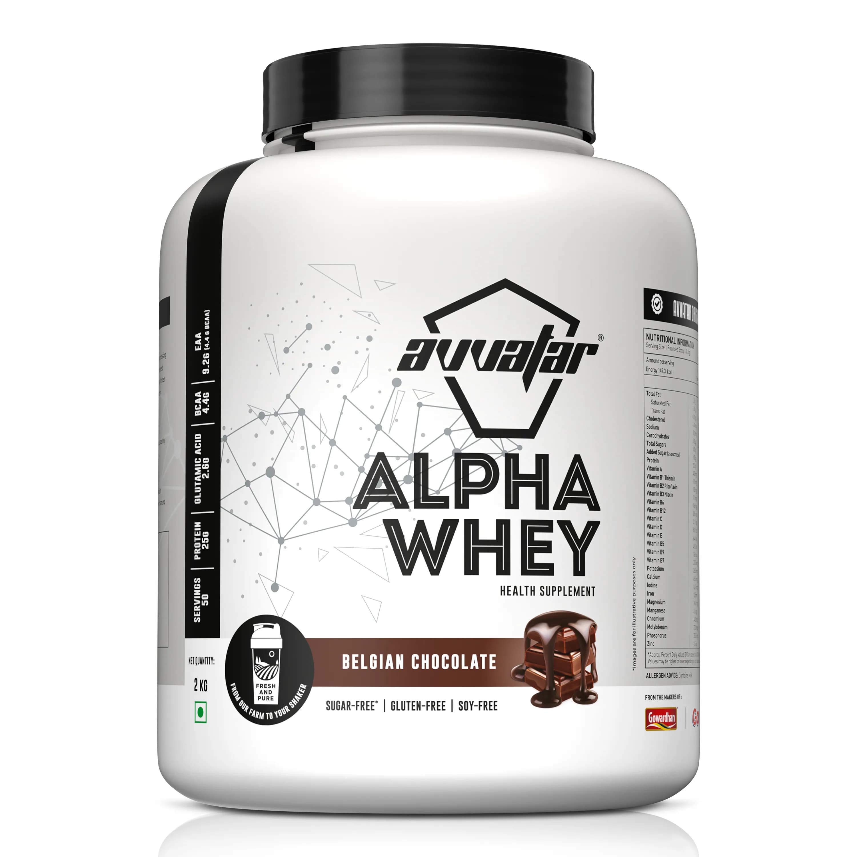 Alpha Whey Protein - AVVA-ALPHAW-BELG-2KG