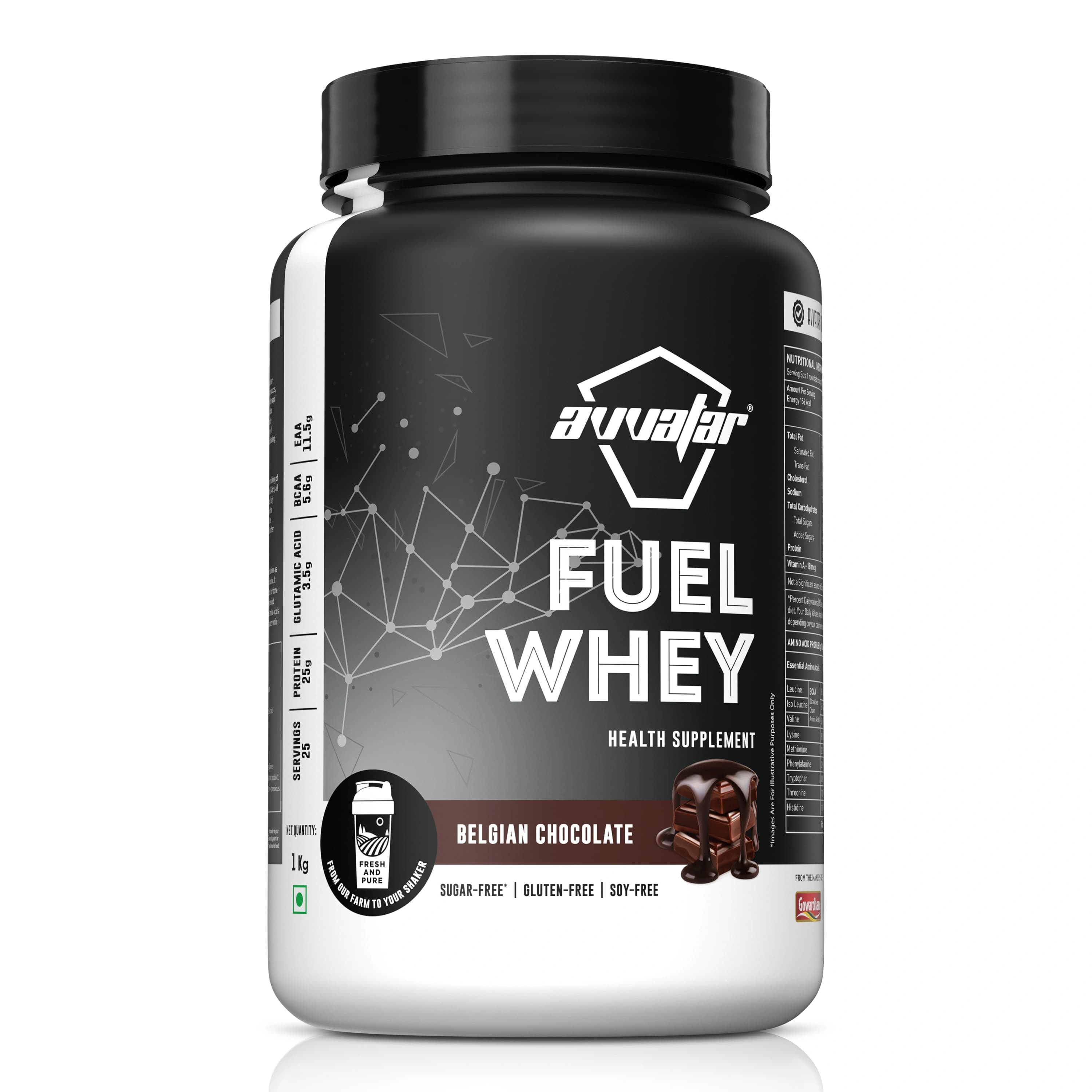 Fuel Whey Protein - AVVA-FUELWH-BELG-1KG