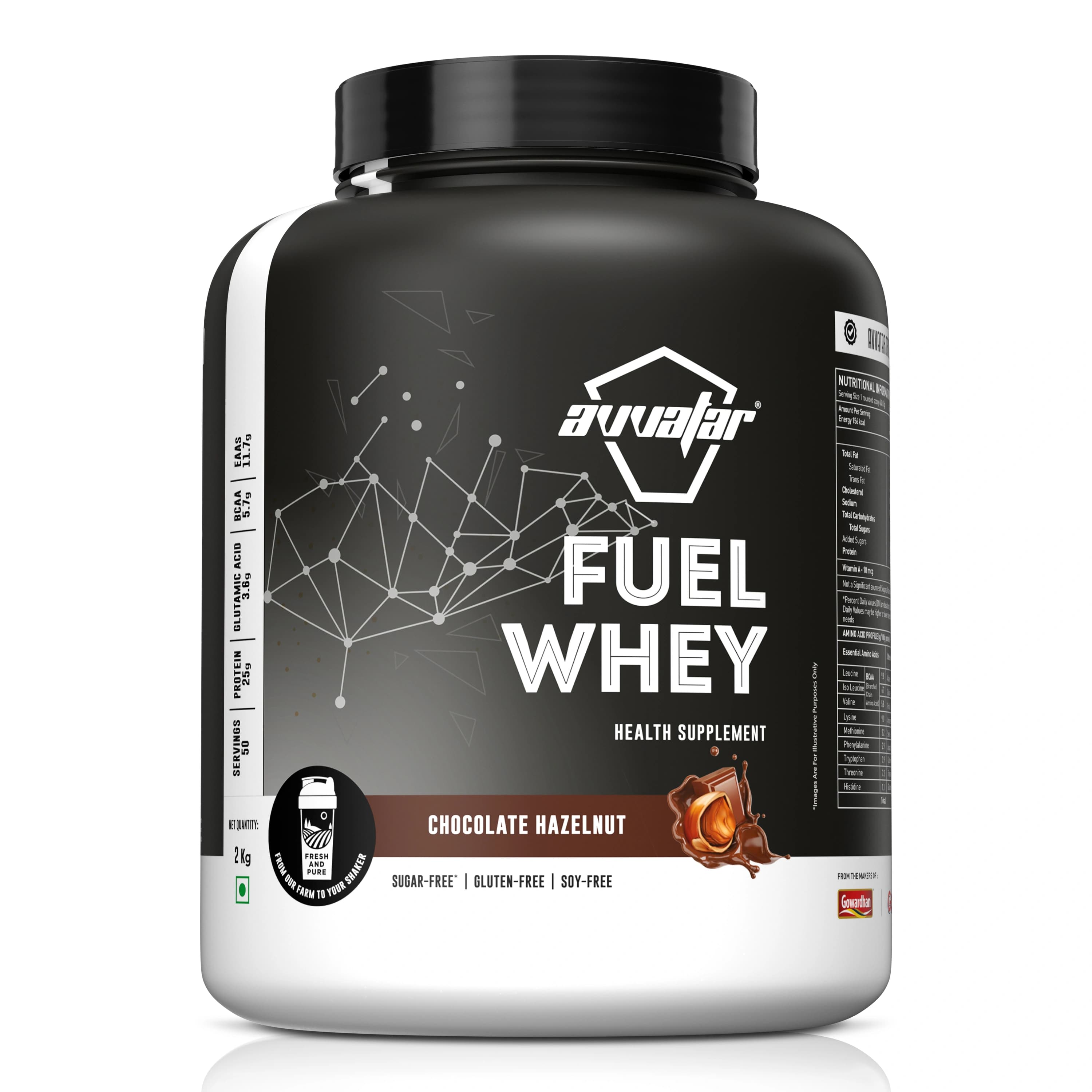 Fuel Whey Protein - AVVA-FUELWH-HAZEL-2KG