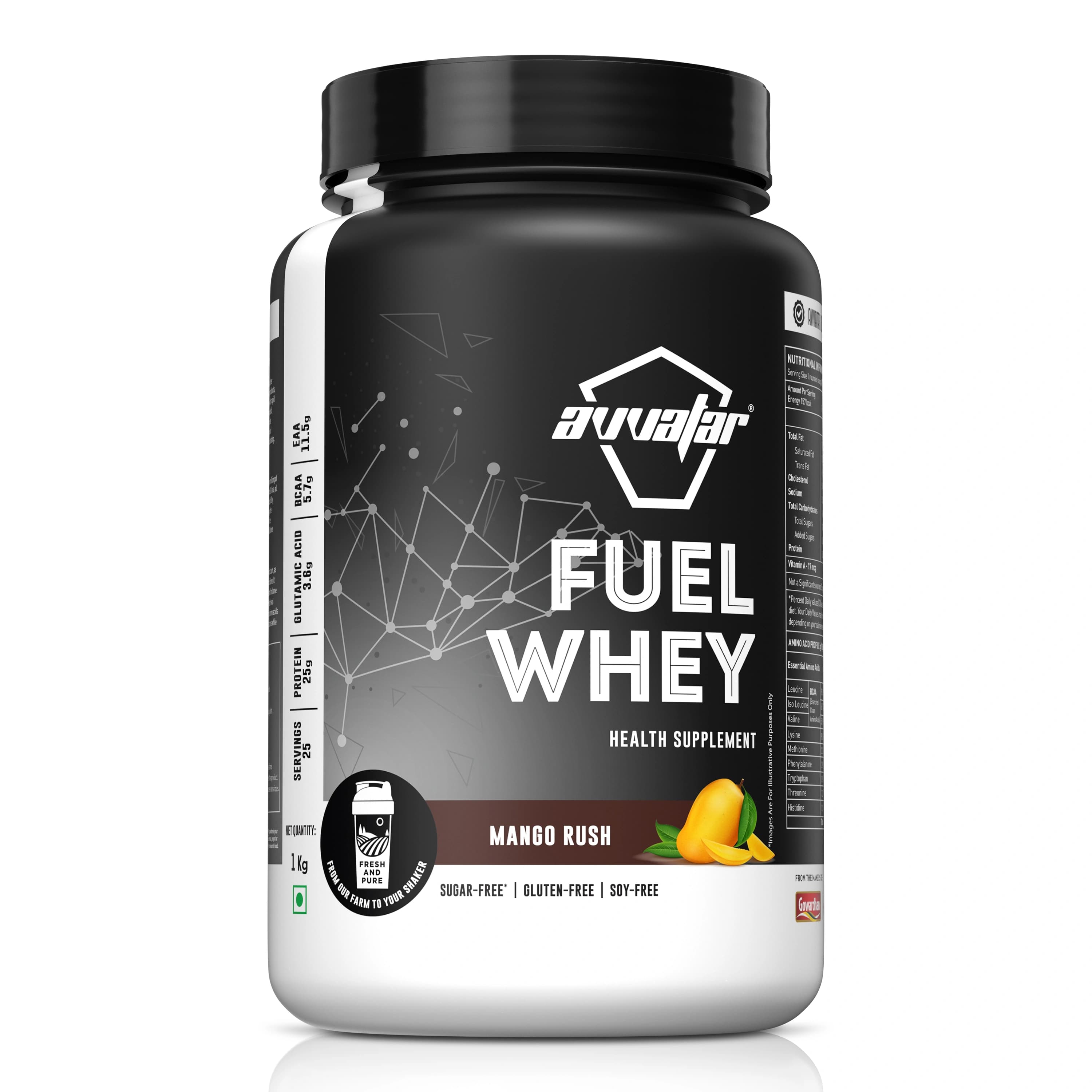 Fuel Whey Protein - AVVA-FUELWH-MANGO-1KG