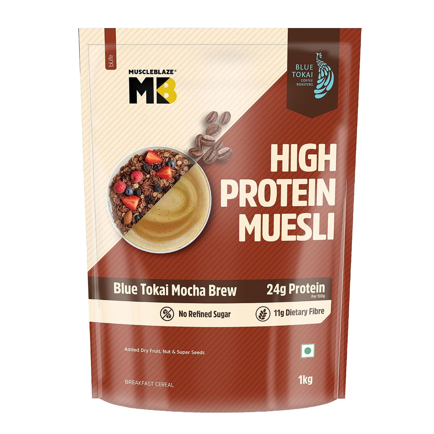 MuscleBlaze Fit High Protein Muesli - MUSCLEBL-blue
