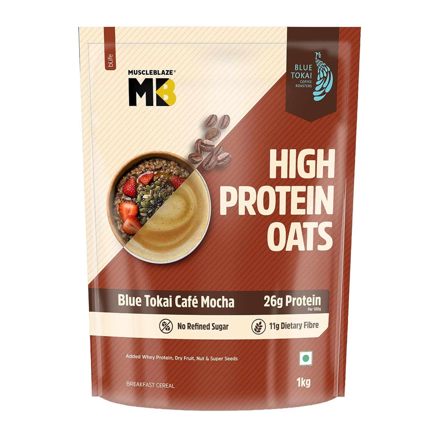 MuscleBlaze High Protein Oats - MUSCLEBL-NEW-MOCHTA