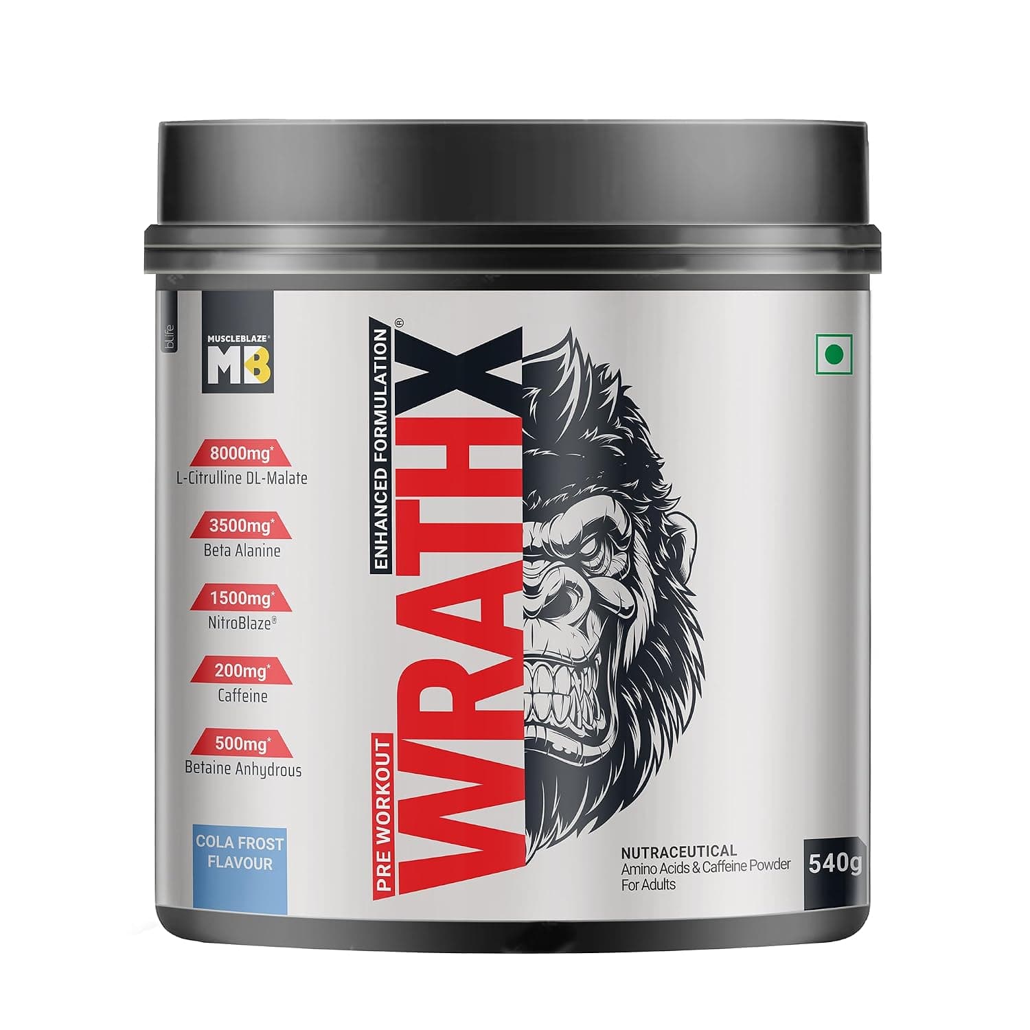 Pre Workout WrathX PUMP Powder - PRE-WORK-frost