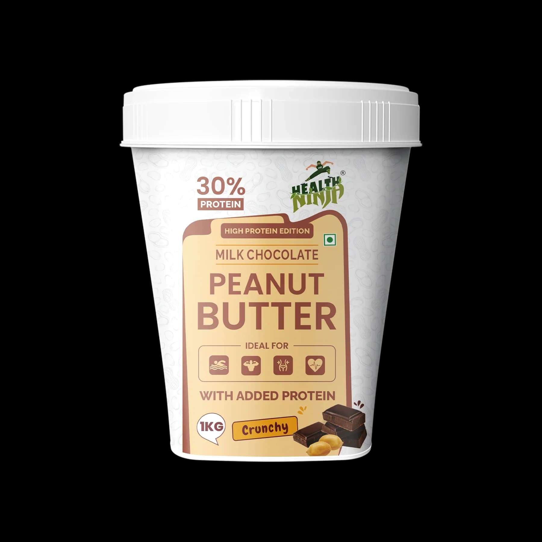 High Protein Peanut Butter - HN-PB-MILKCRUNCH-1KG