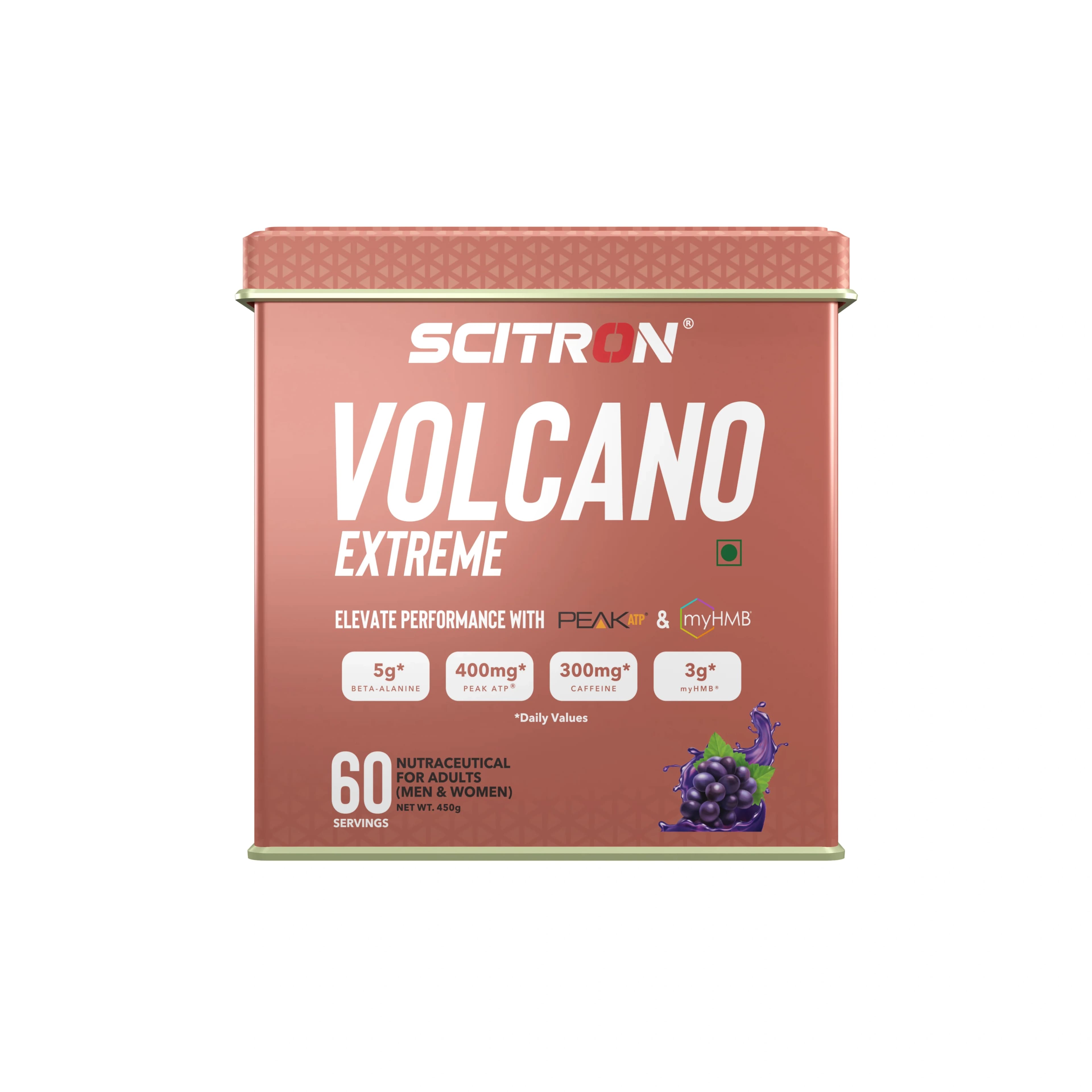 Volcano Extreme Preworkout - SCIT-VOLCEXT-GRAP-60SERV