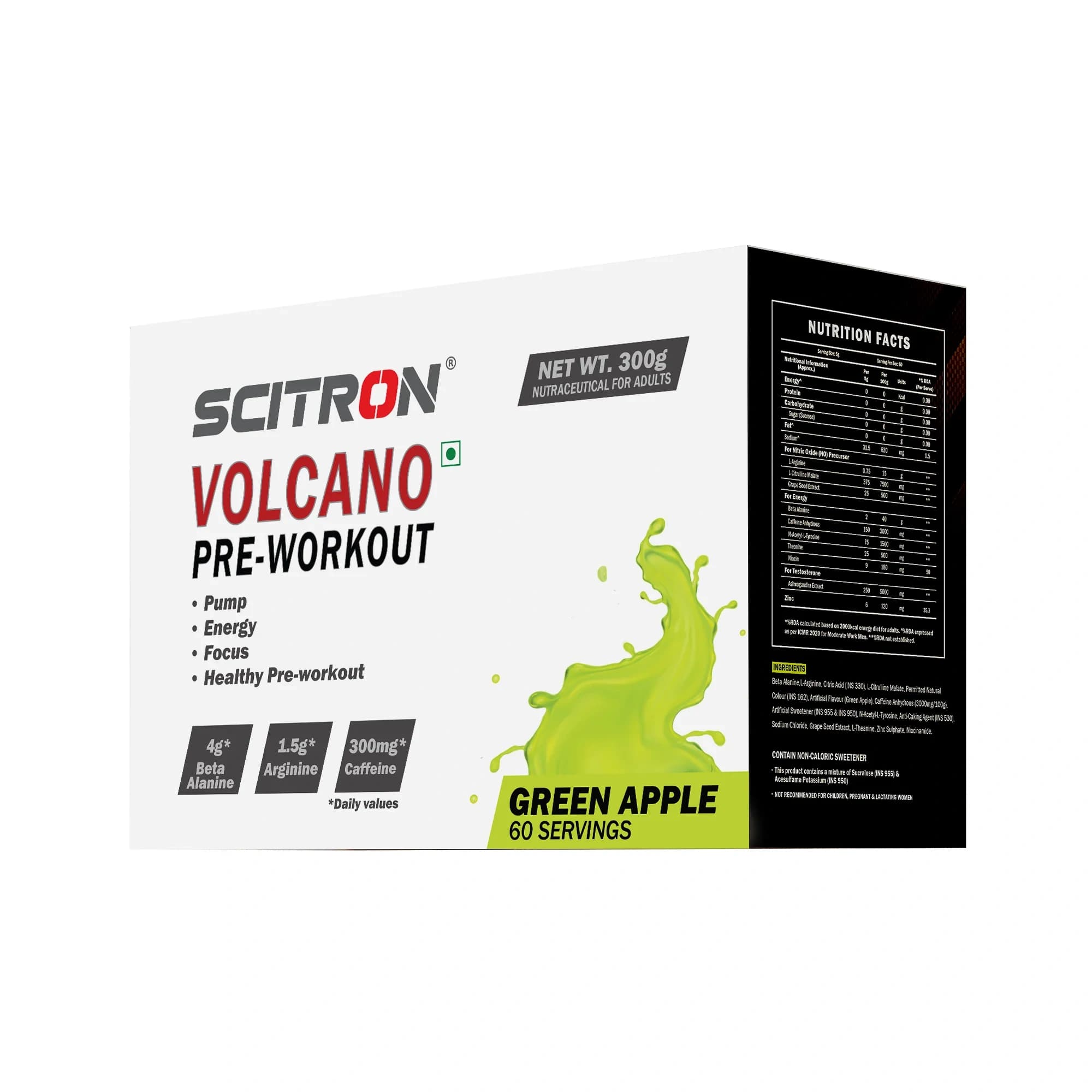 Volcano Preworkout - SCIT-VOLC-APPL-60SERV