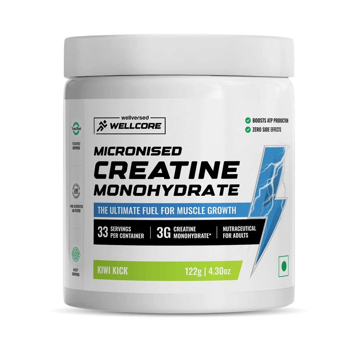 Wellcore Micronised Creatine Monohydrate - WV-CREAT-KIWI-33SERV