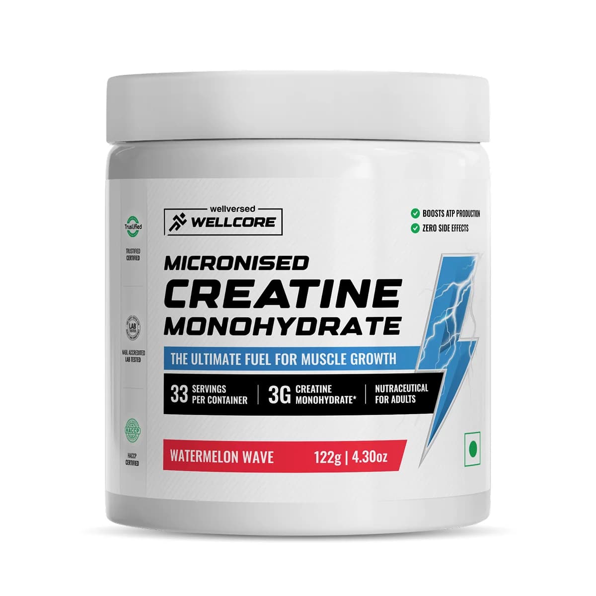 Wellcore Micronised Creatine Monohydrate - WV-CREAT-WATR-33SERV