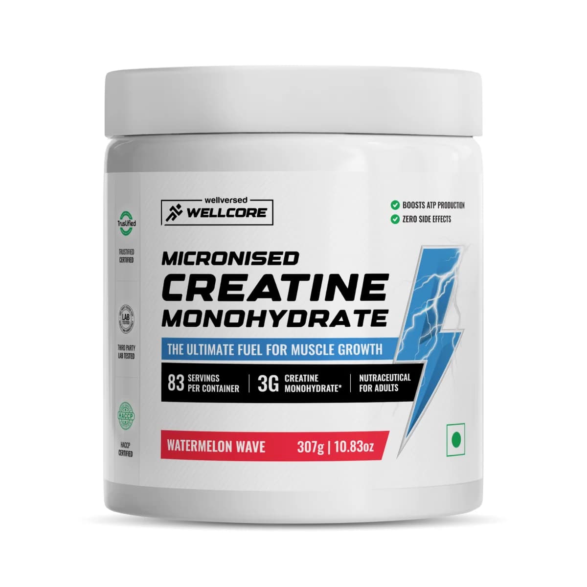 Wellcore Micronised Creatine Monohydrate - WV-CREAT-WATR-83SERV