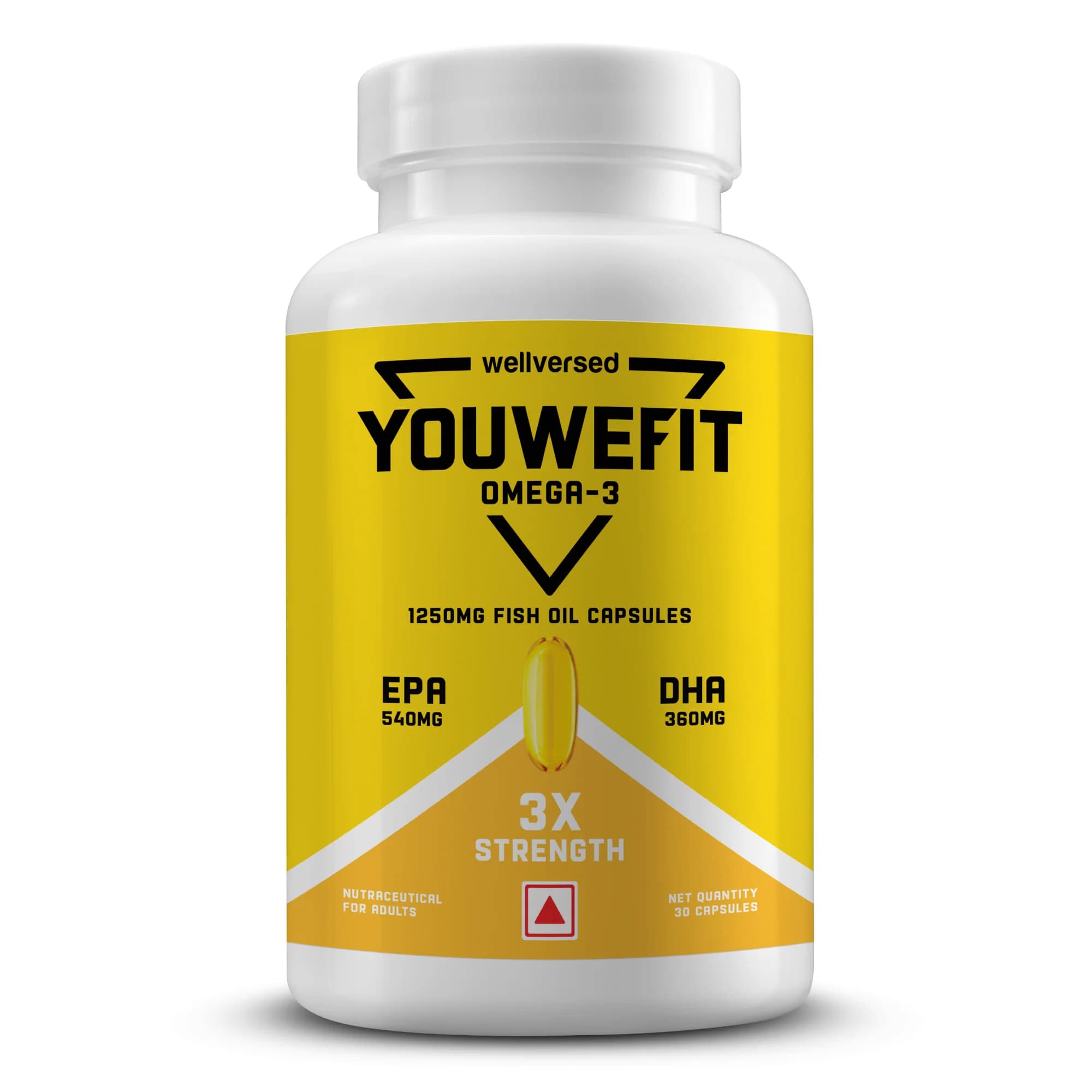 YouWeFit Omega-3 3X Strength - WV-YOUWE-OMEGA-30CAP