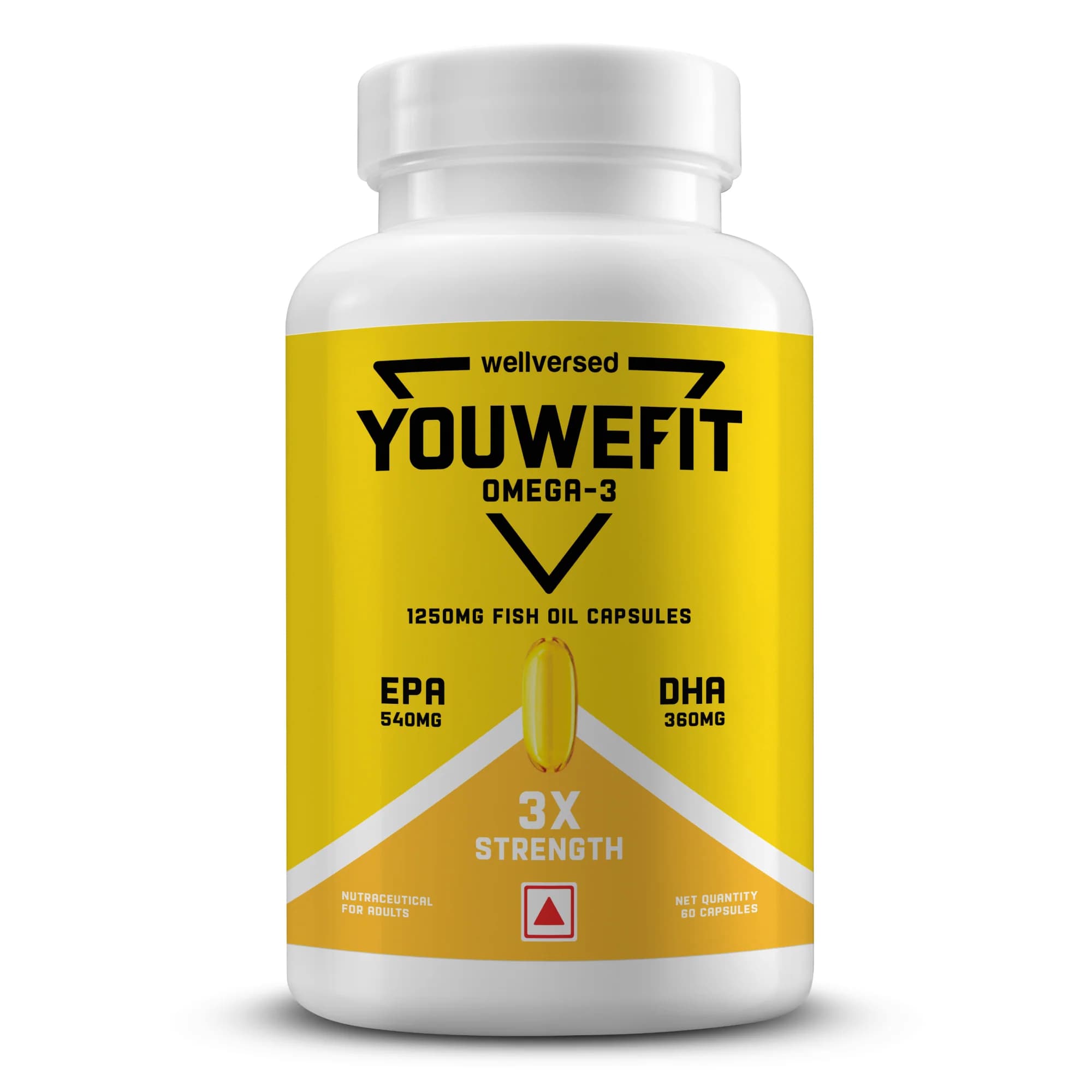 YouWeFit Omega-3 3X Strength - WV-YOUWE-OMEGA-60CAP